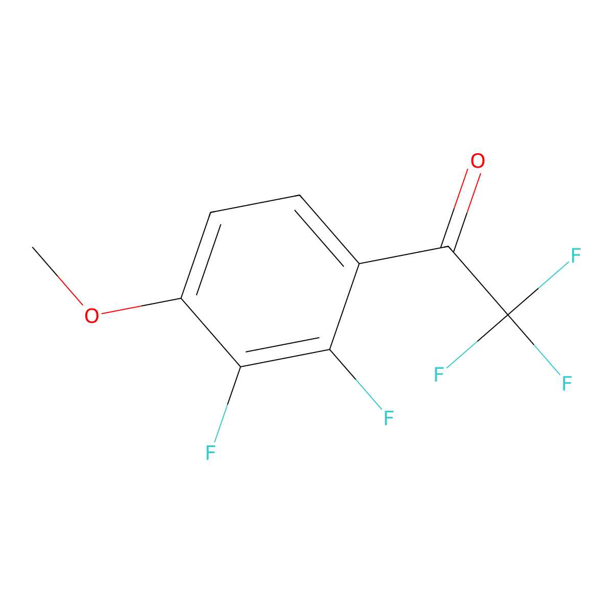 1-(2,3-Difluoro-4-methoxyphenyl)-2,2,2-trifluoroethanone molecular structure, CAS 1356109-99-3