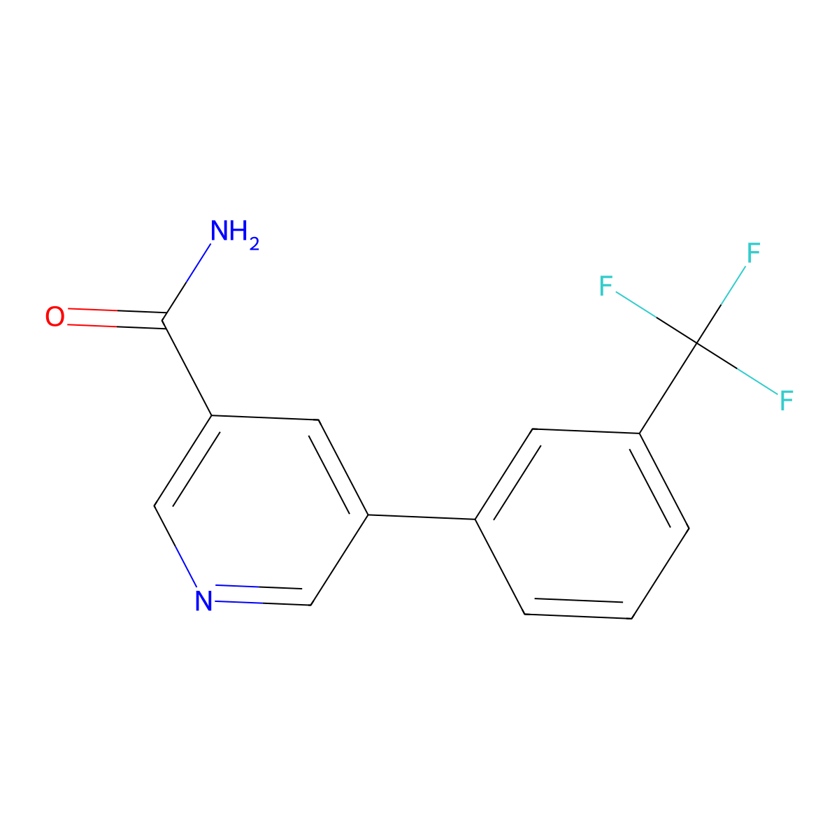 5-(3-(Trifluoromethyl)phenyl)nicotinamide molecular structure, CAS 1356111-05-1