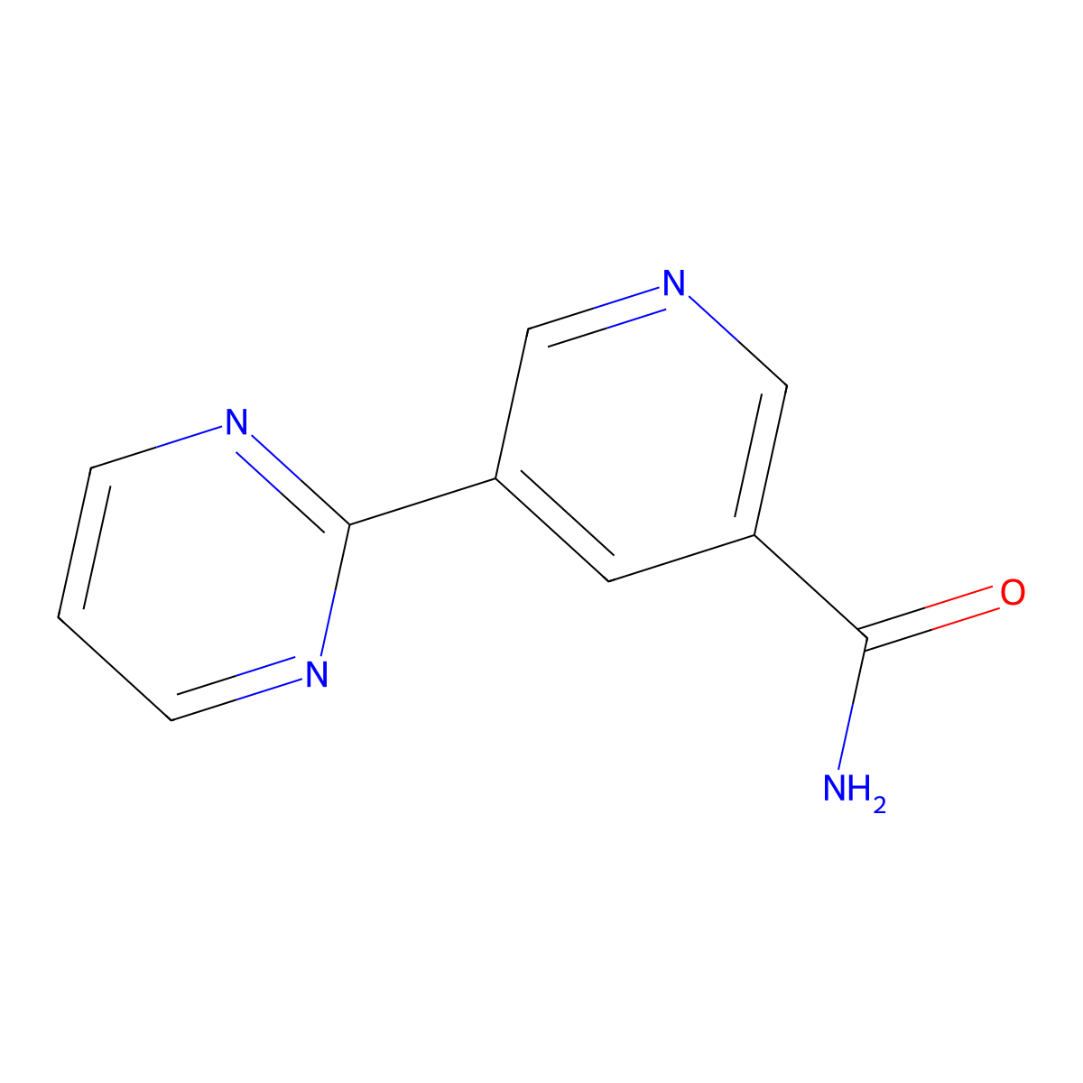 5-(Pyrimidin-2-yl)nicotinamide molecular structure, CAS 1356111-09-5