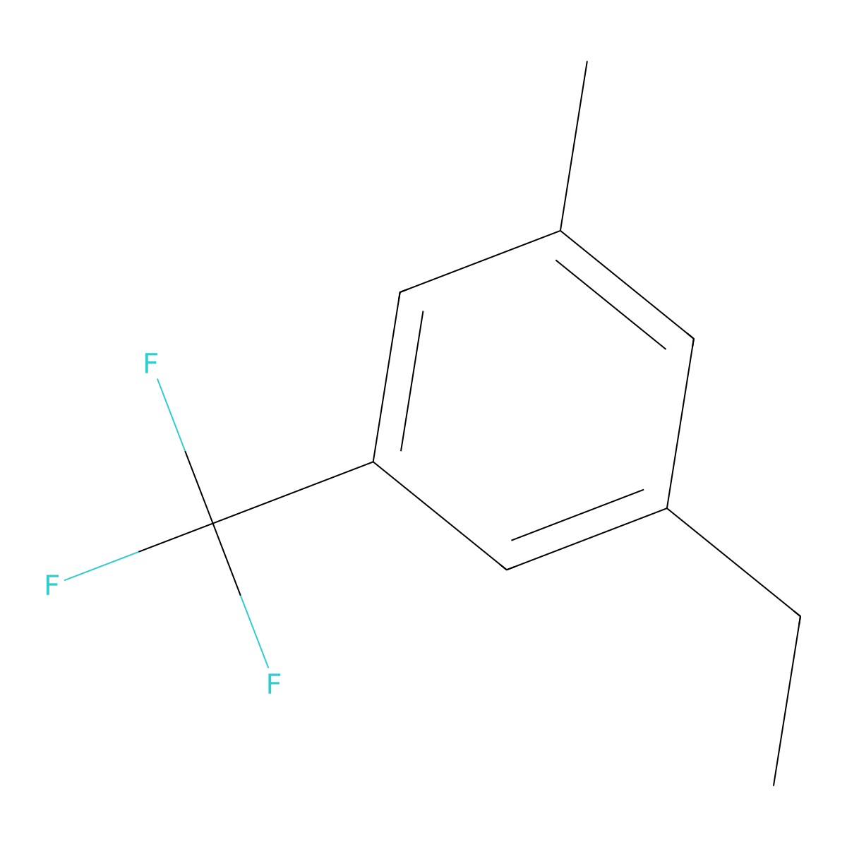 5-Ethyl-3-methylbenzotrifluoride molecular structure, CAS 1356112-96-3