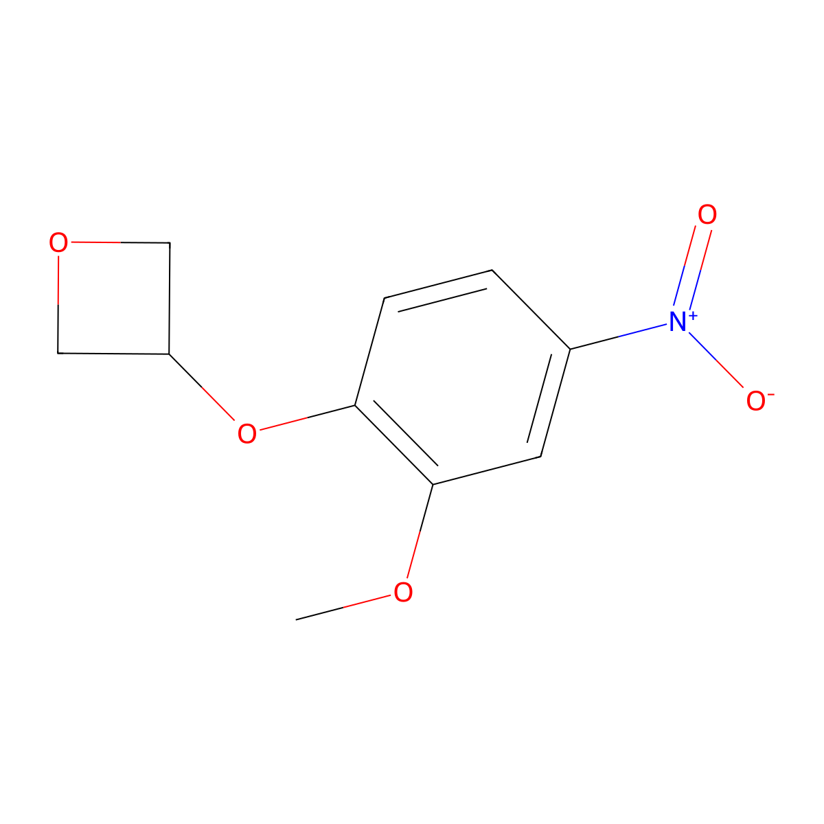 3-(2-Methoxy-4-nitrophenoxy)oxetane molecular structure, CAS 1356113-04-6