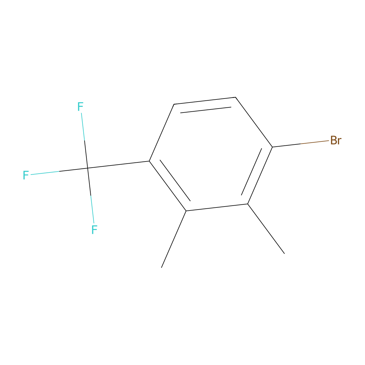 4-Bromo-2,3-dimethylbenzotrifluoride molecular structure, CAS 1356113-23-9