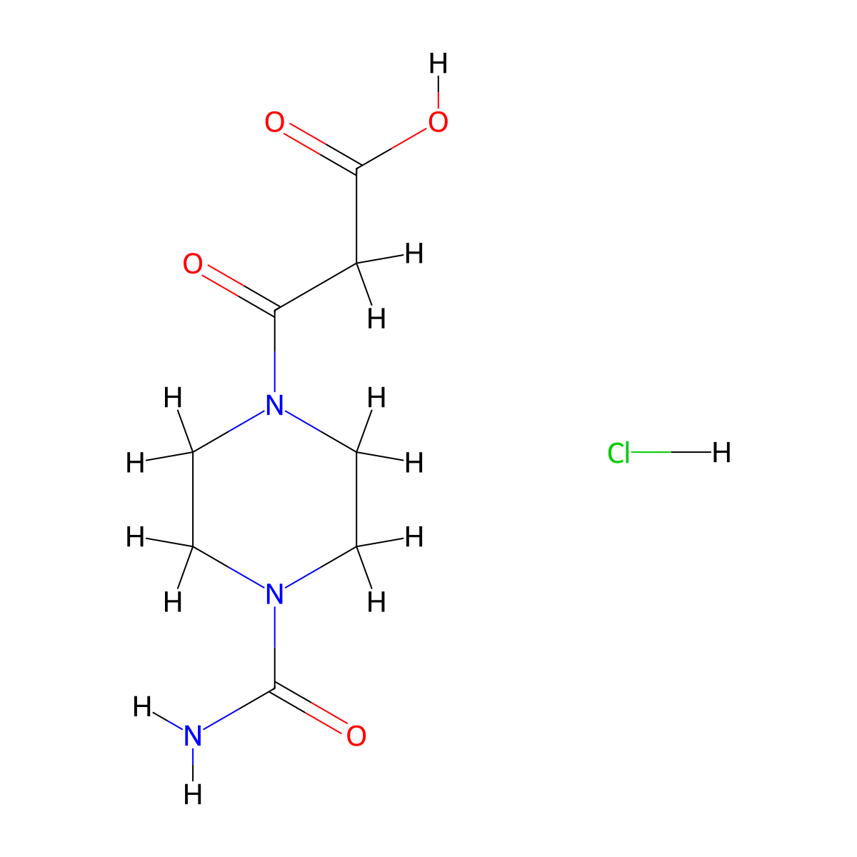 3-(4-Carbamoylpiperazin-1-YL)-3-oxopropanoic acid hydrochloride molecular structure, CAS 1356113-93-3