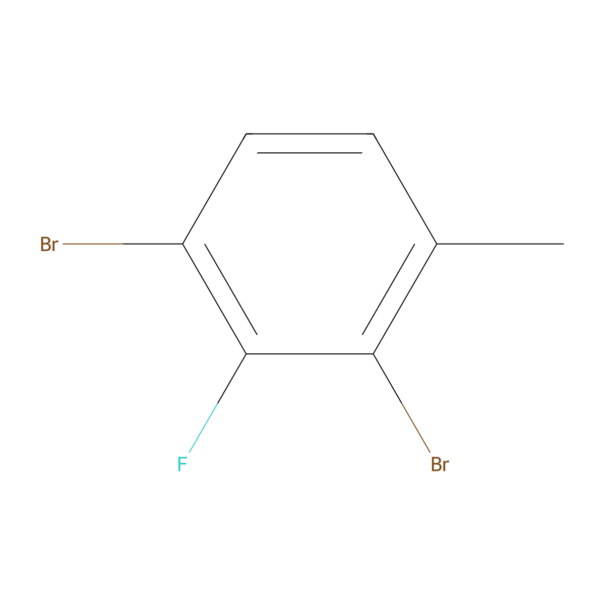 1,3-Dibromo-2-fluoro-4-methylbenzene molecular structure, CAS 1356114-00-5