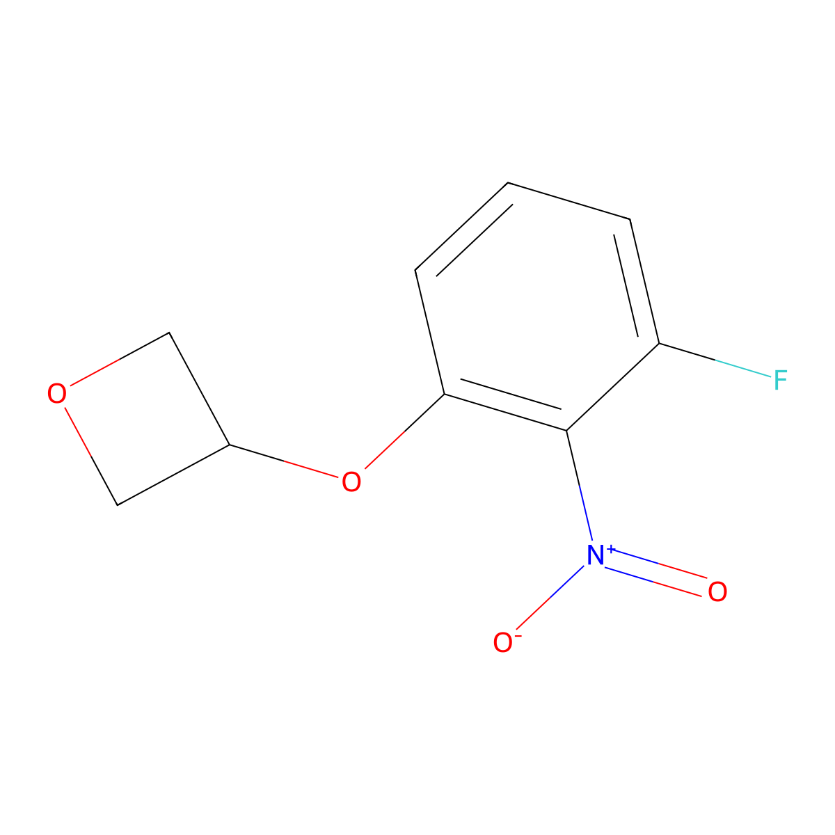 3-(3-Fluoro-2-nitrophenoxy)oxetane molecular structure, CAS 1356114-13-0