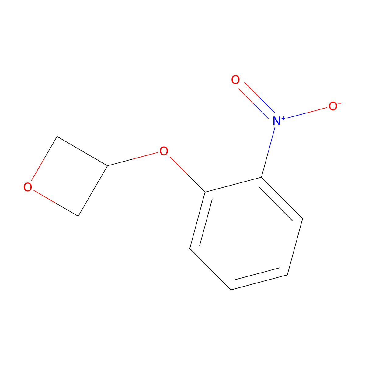 3-(2-Nitrophenoxy)oxetane molecular structure, CAS 1356114-34-5