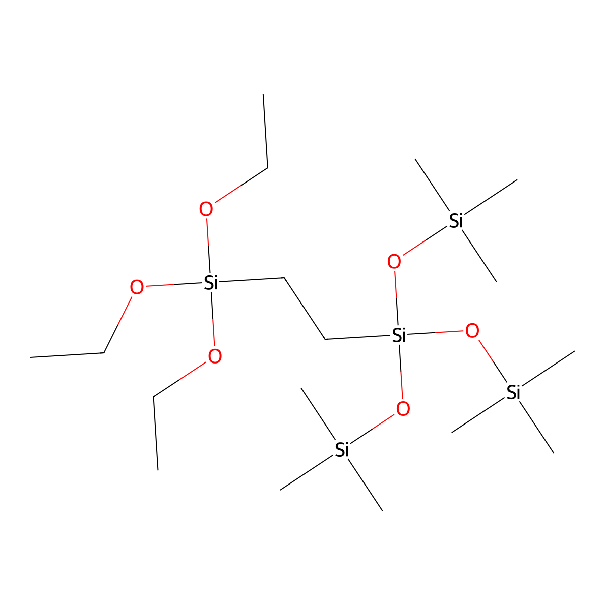 Tris(trimethylsiloxy)silylethyltriethoxysilane molecular structure, CAS 1356114-66-3
