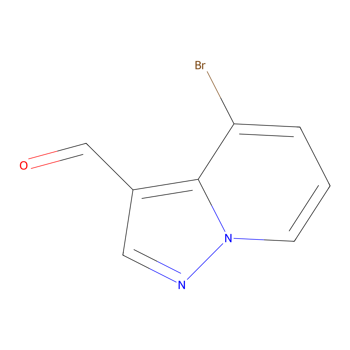 4-Bromopyrazolo[1,5-a]pyridine-3-carbaldehyde molecular structure, CAS 1356144-47-2