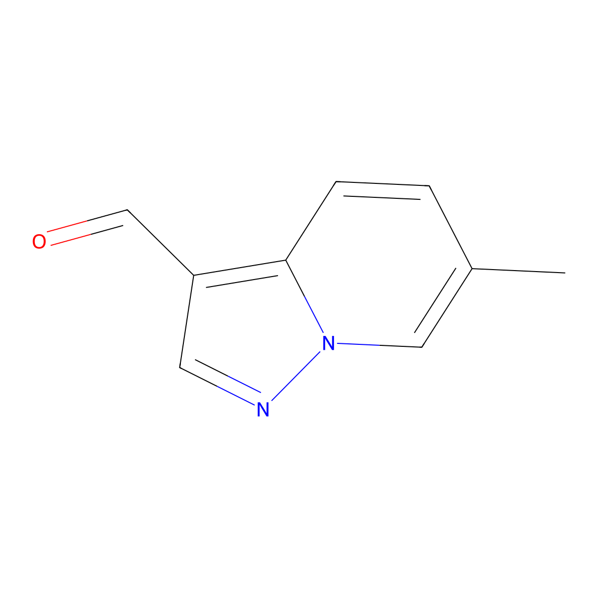 6-Methylpyrazolo[1,5-a]pyridine-3-carbaldehyde molecular structure, CAS 1356144-55-2