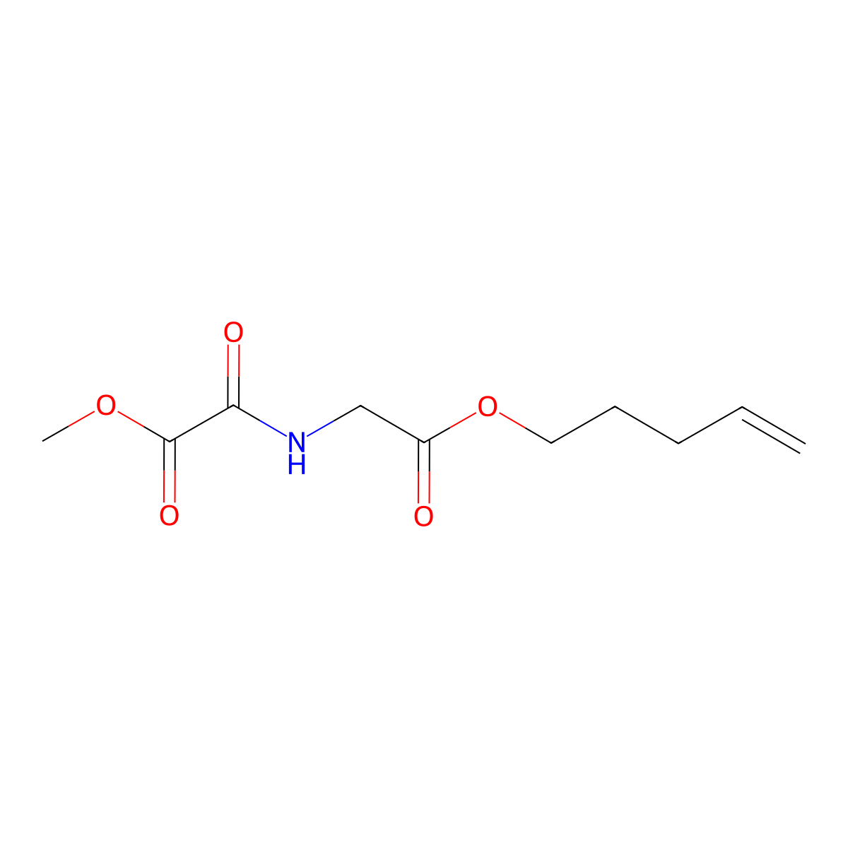 Methyl {[2-oxo-2-(pent-4-en-1-yloxy)ethyl]carbamoyl}formate molecular structure, CAS 1356163-76-2