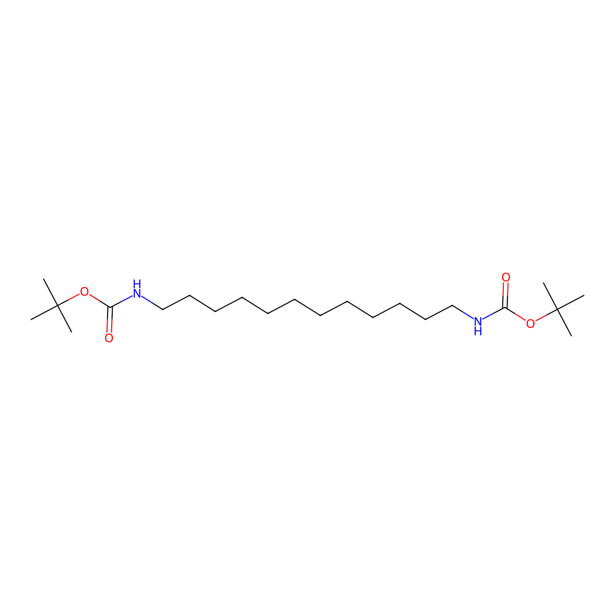 Di-tert-butyl dodecane-1,12-diyldicarbamate molecular structure, CAS 1356383-30-6