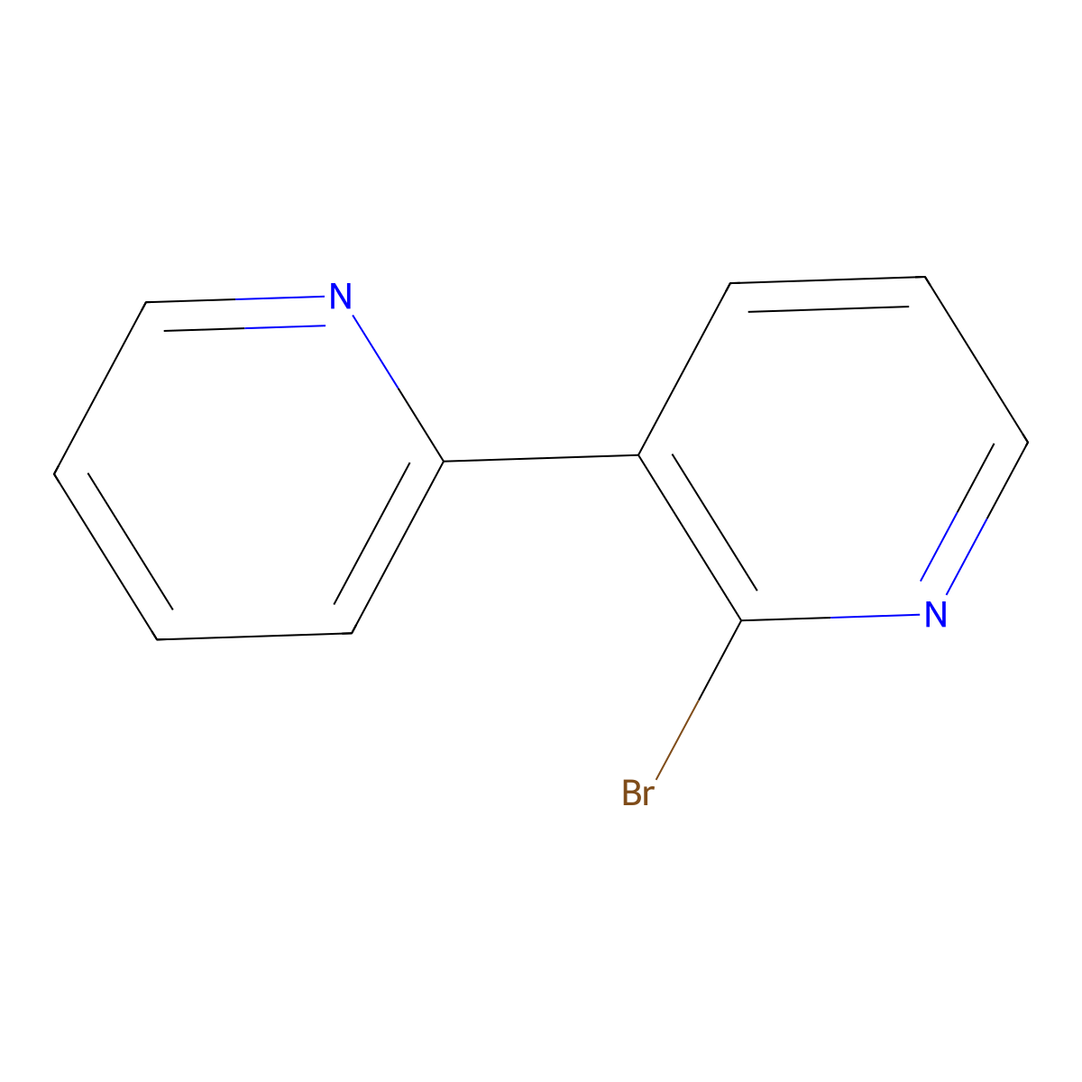2-Bromo-3-(pyridin-2-yl)pyridine molecular structure, CAS 1356406-42-2