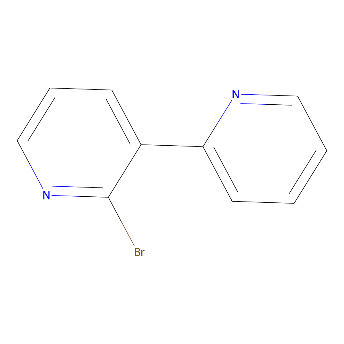 2-Bromo-3-(pyridin-2-yl)pyridine molecular structure, CAS 1356406-42-2