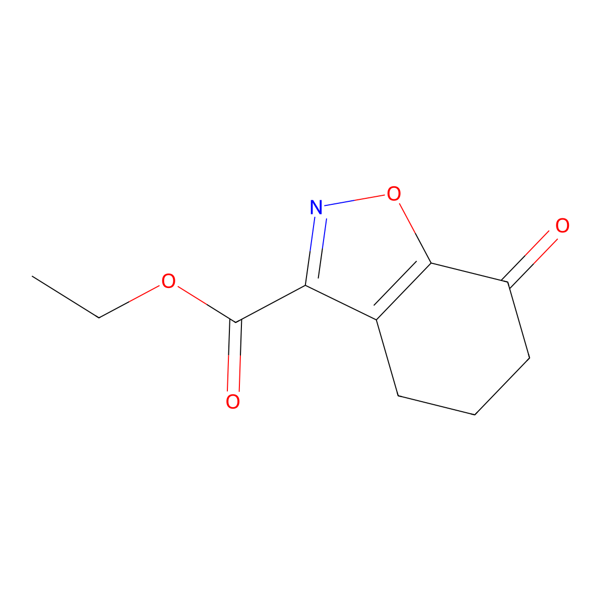 Ethyl 7-oxo-4,5,6,7-tetrahydrobenzo[d]isoxazole-3-carboxylate molecular structure, CAS 1356410-56-4