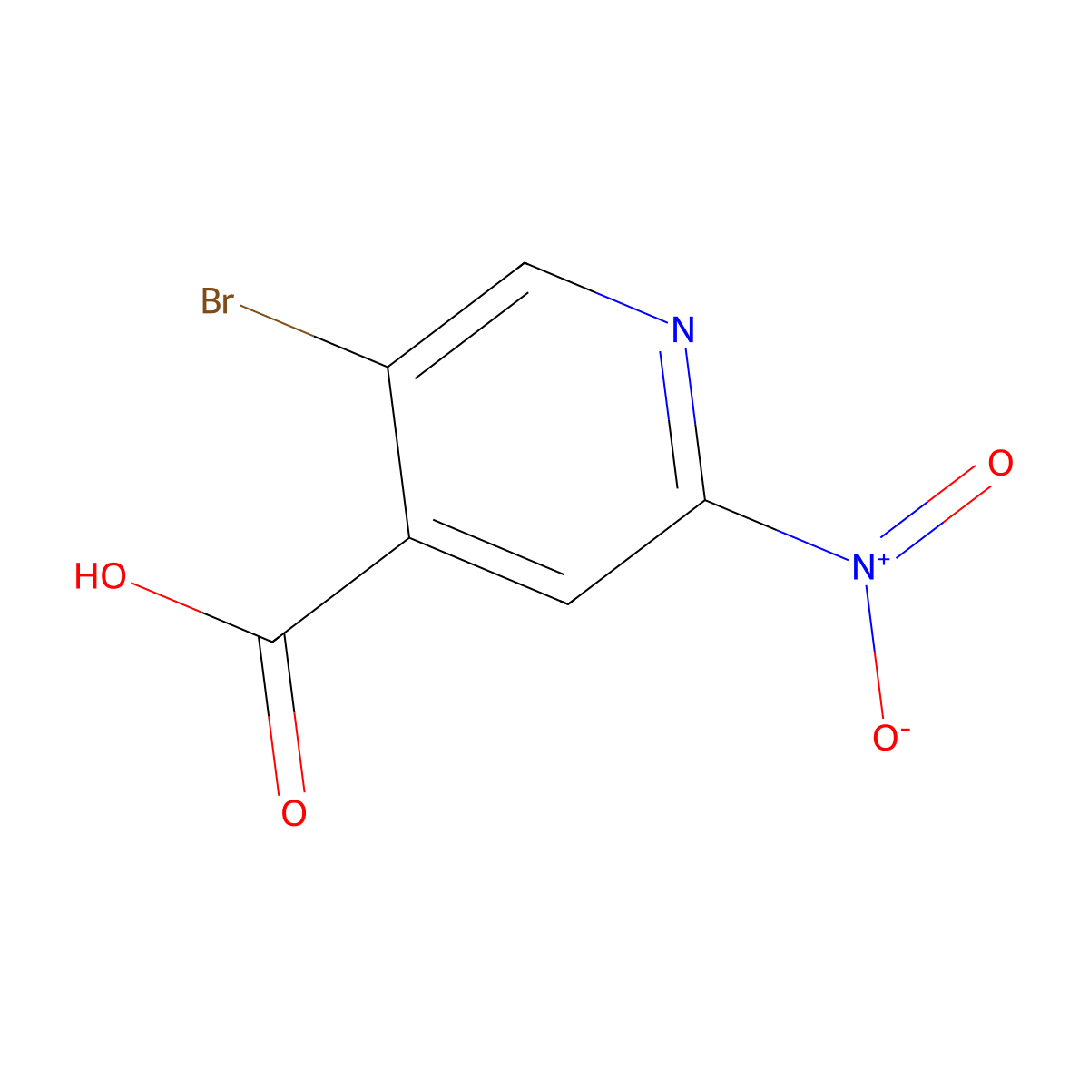 5-Bromo-2-nitroisonicotinic acid molecular structure, CAS 1356412-82-2