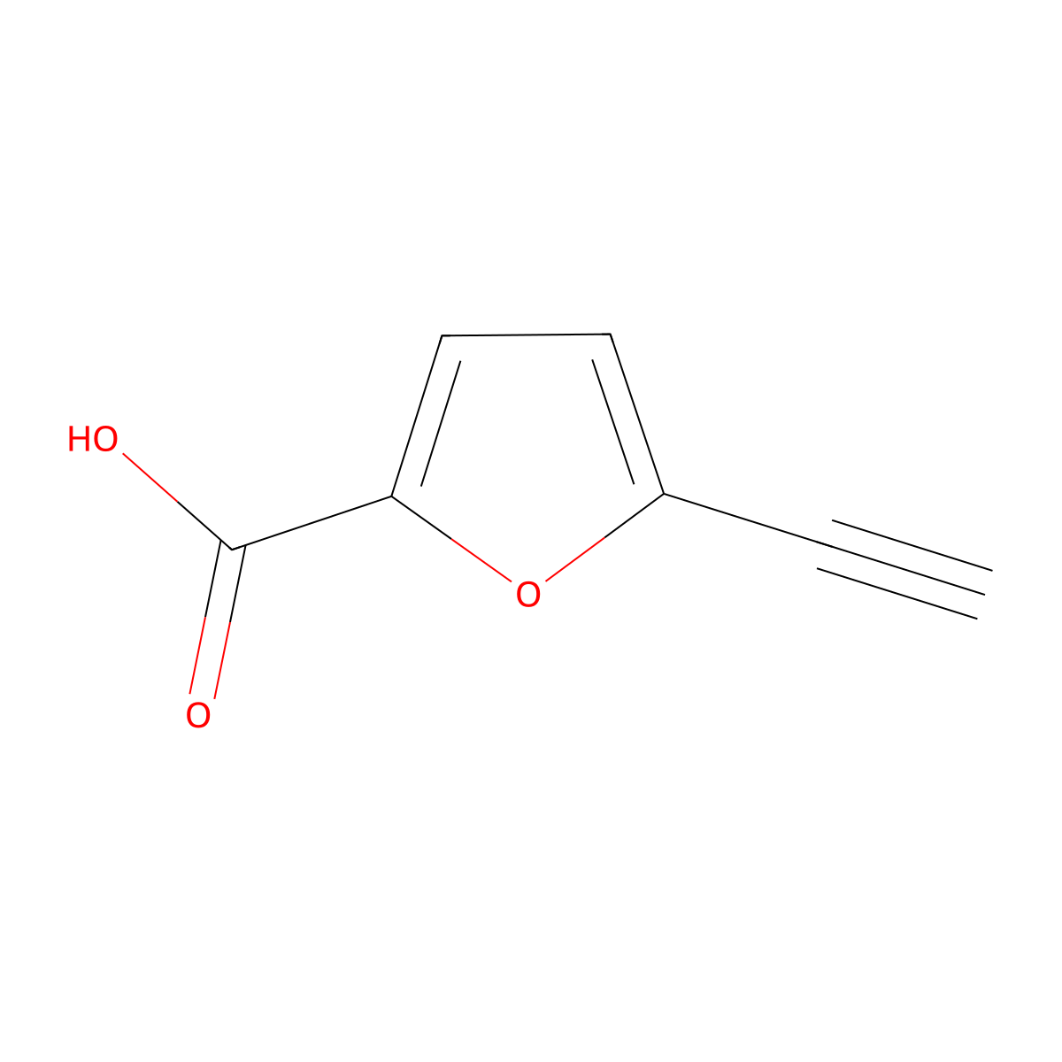 5-Ethynylfuran-2-carboxylic acid molecular structure, CAS 1356458-63-3