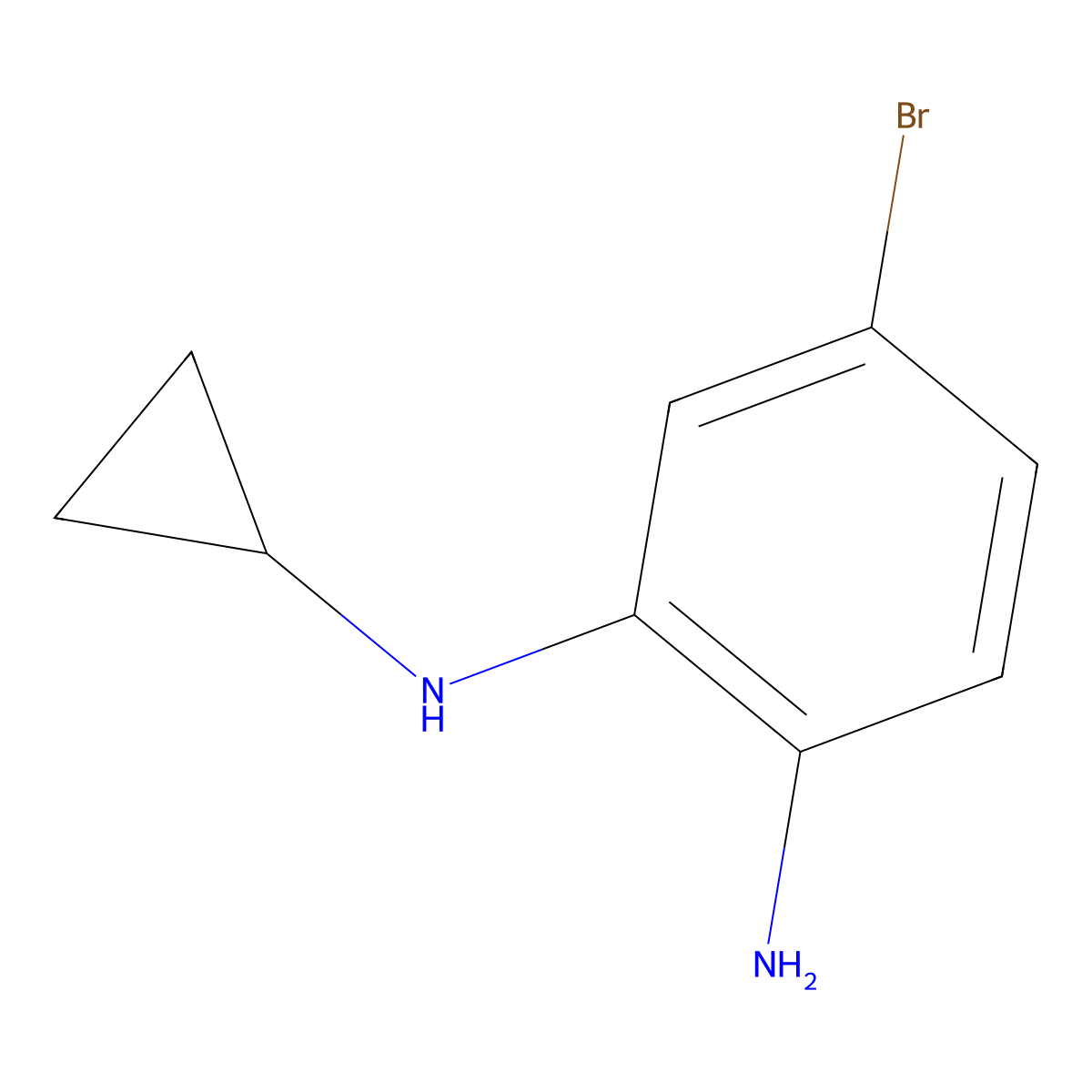 5-bromo-N1-cyclopropylbenzene-1,2-diamine molecular structure, CAS 1356483-77-6