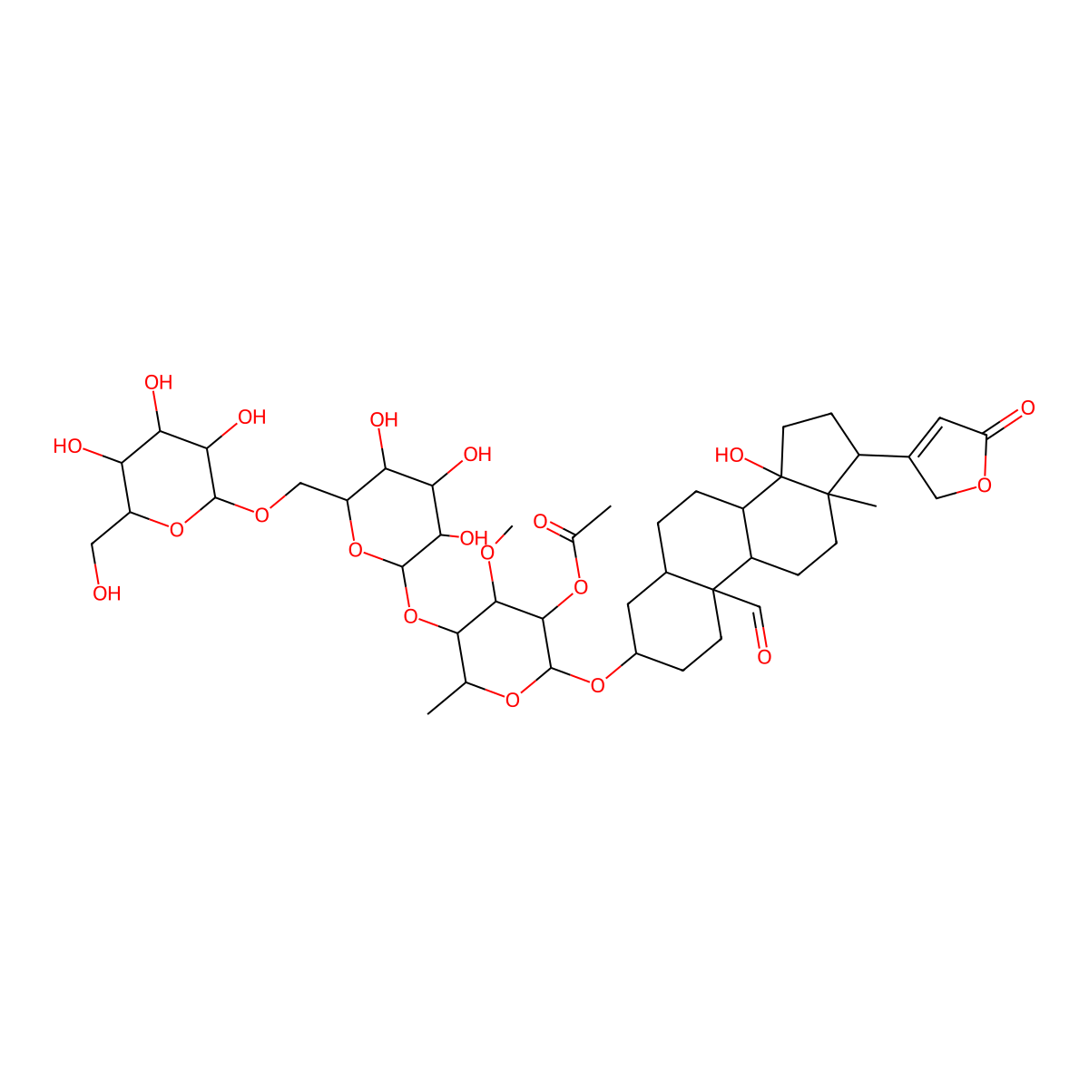 Acetylthevetin A molecular structure, CAS 1356494-03-5