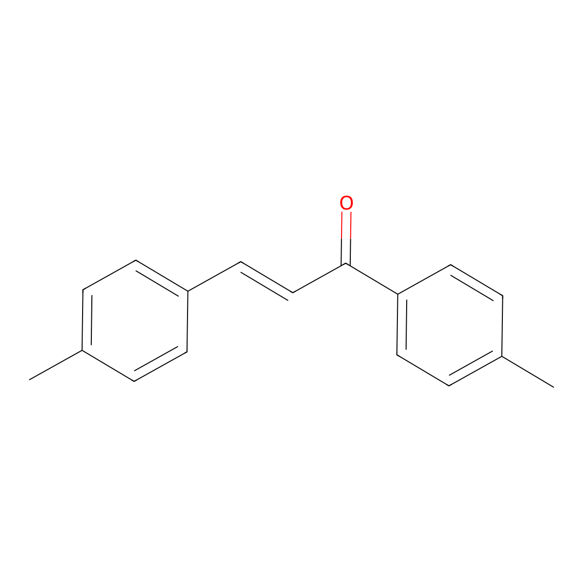 (2E)-1,3-Bis(4-methylphenyl)-2-propen-1-one molecular structure, CAS 13565-37-2