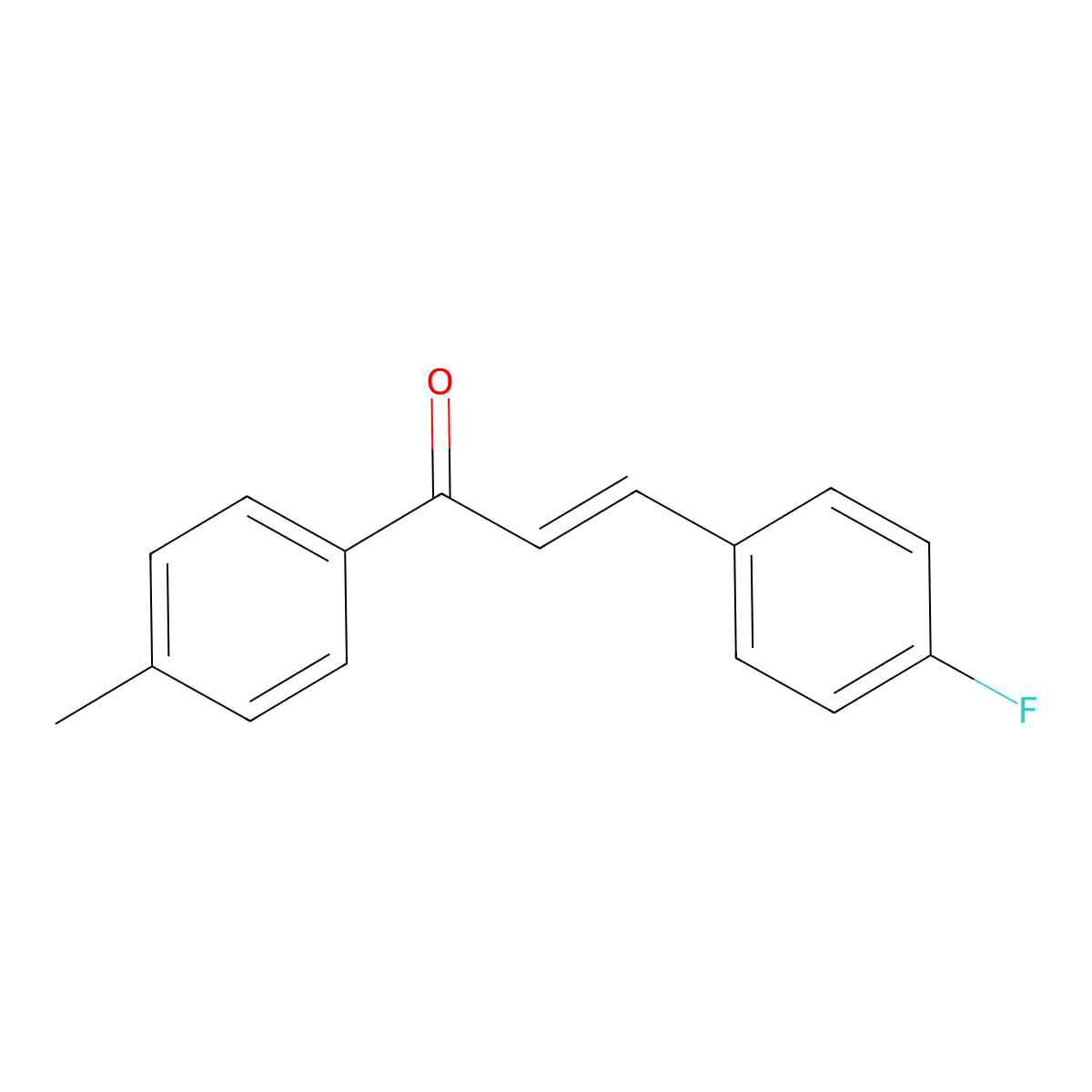 4-Fluoro-4'-methylchalcone molecular structure, CAS 13565-38-3