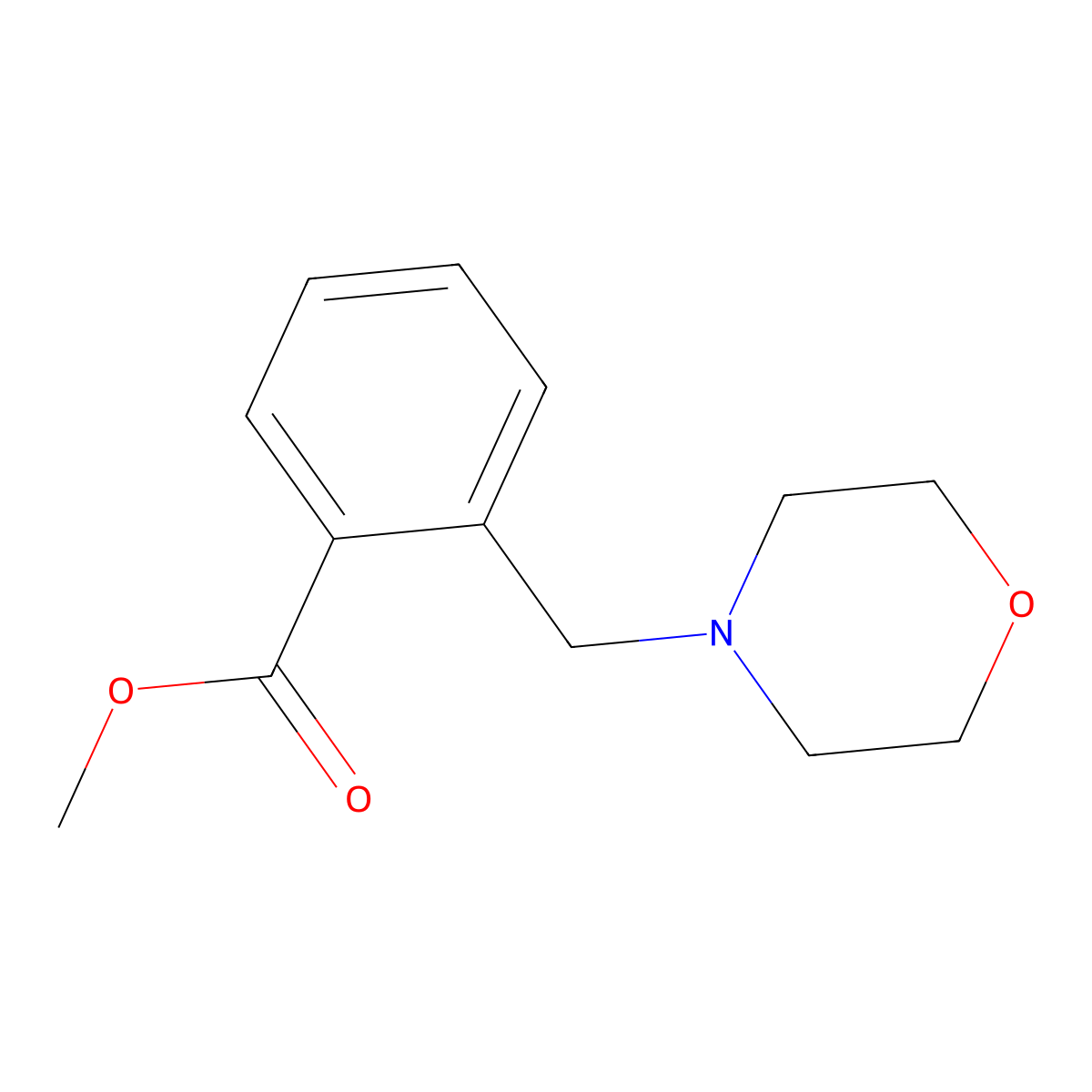 Methyl 2-(morpholinomethyl)benzoate molecular structure, CAS 135651-46-6