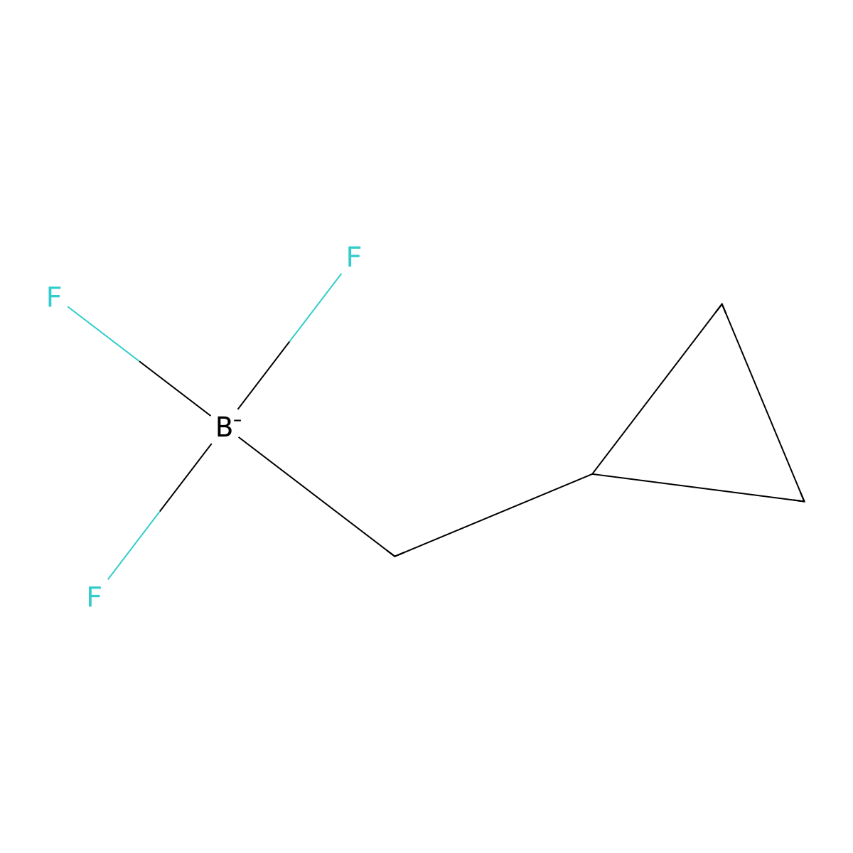 (Cyclopropylmethyl)trifluoroborate molecular structure, CAS 1356536-51-0