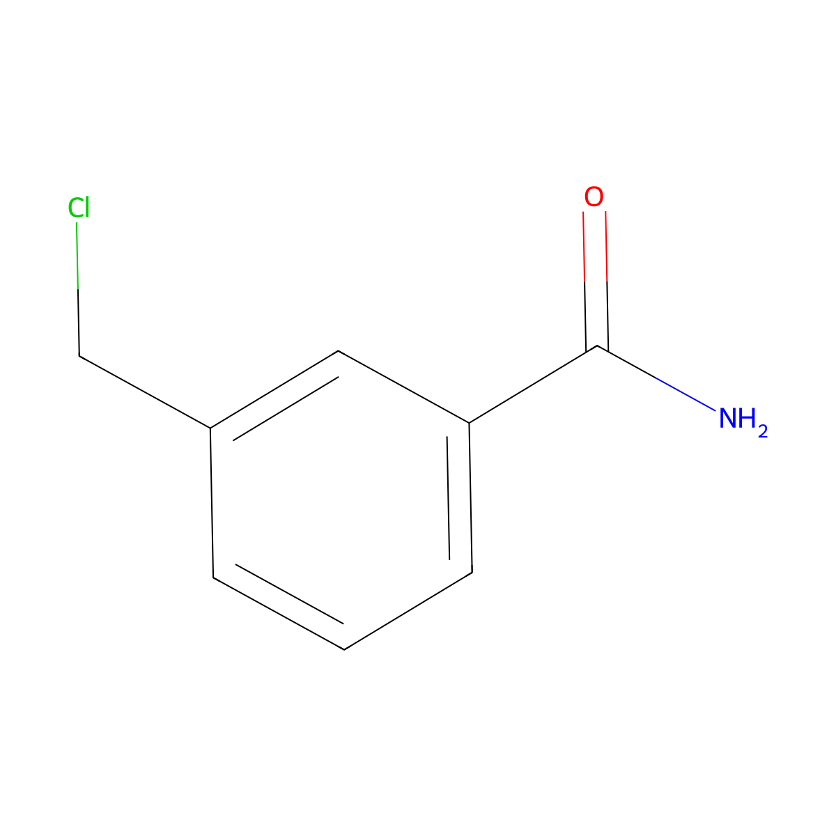 3-Chloromethyl-benzamide molecular structure, CAS 135654-16-9