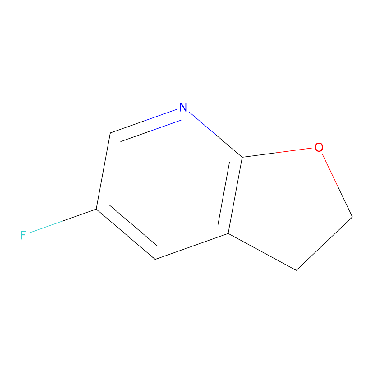 5-Fluoro-2,3-dihydrofuro[2,3-b]pyridine molecular structure, CAS 1356542-41-0