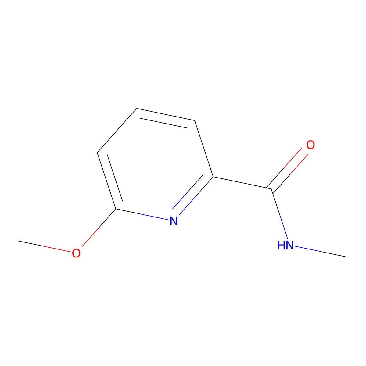 6-methoxy-N-methylpyridine-2-carboxamide molecular structure, CAS 1356543-02-6
