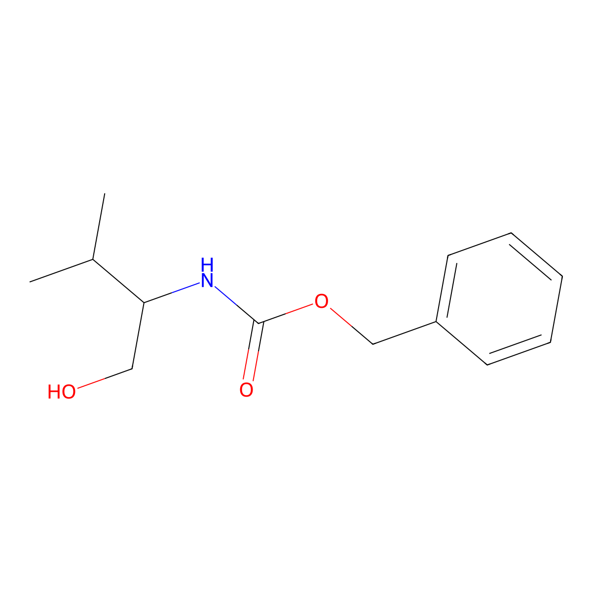 Cbz-DL-Valinol molecular structure, CAS 1356582-71-2