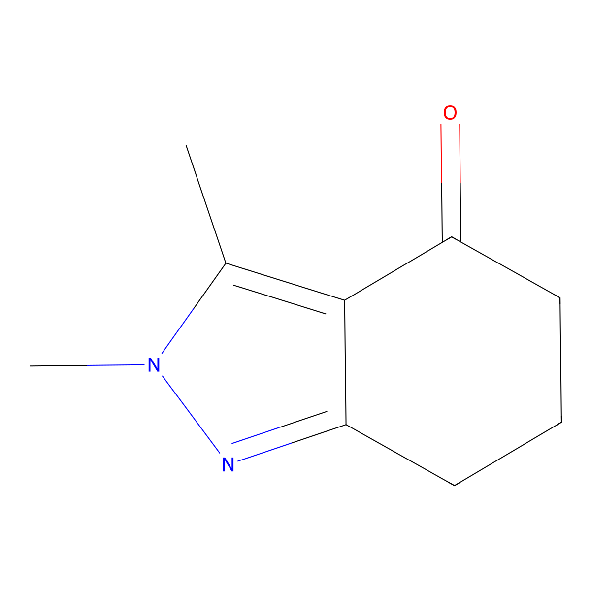 2,3-dimethyl-6,7-dihydro-5H-indazol-4-one molecular structure, CAS 1356596-20-7