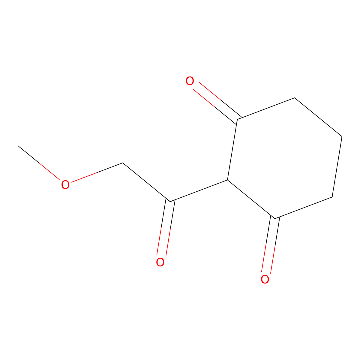 2-(2-Methoxyacetyl)cyclohexane-1,3-dione molecular structure, CAS 1356596-28-5