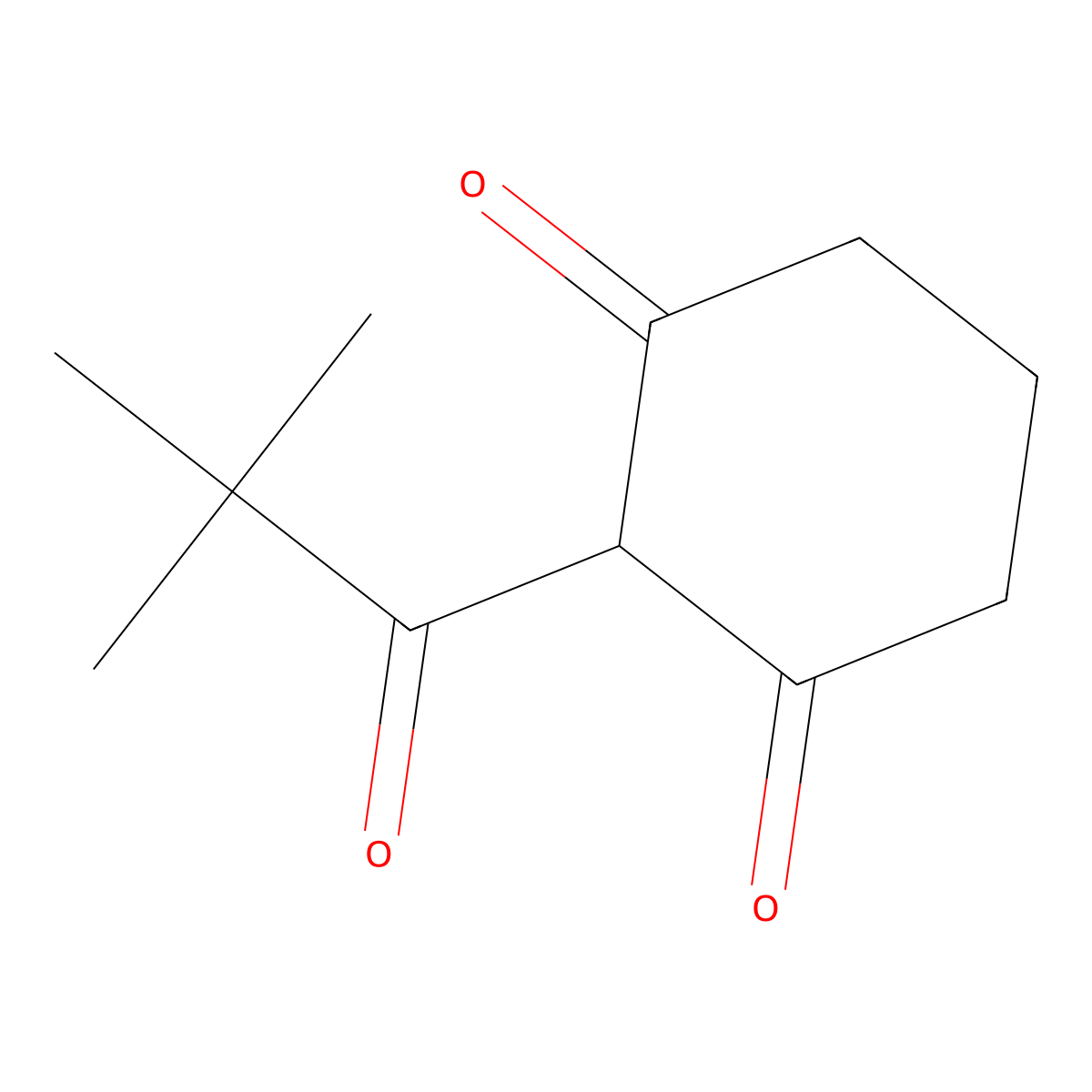2-(2,2-Dimethylpropanoyl)cyclohexane-1,3-dione molecular structure, CAS 1356596-29-6