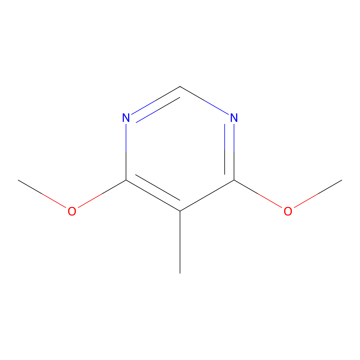 4,6-Dimethoxy-5-methylpyrimidine molecular structure, CAS 13566-63-7