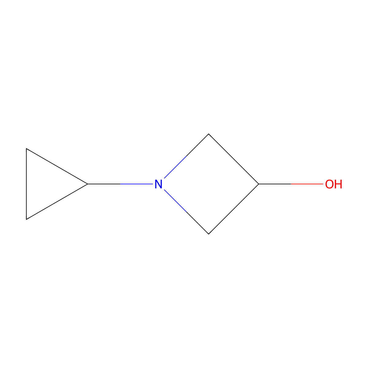 1-Cyclopropylazetidin-3-ol molecular structure, CAS 1356608-61-1