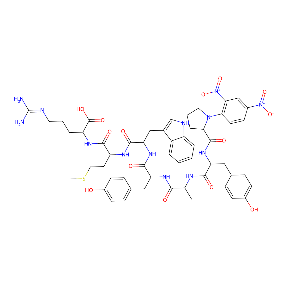 Dnp-PYAYWMR molecular structure, CAS 135662-06-5