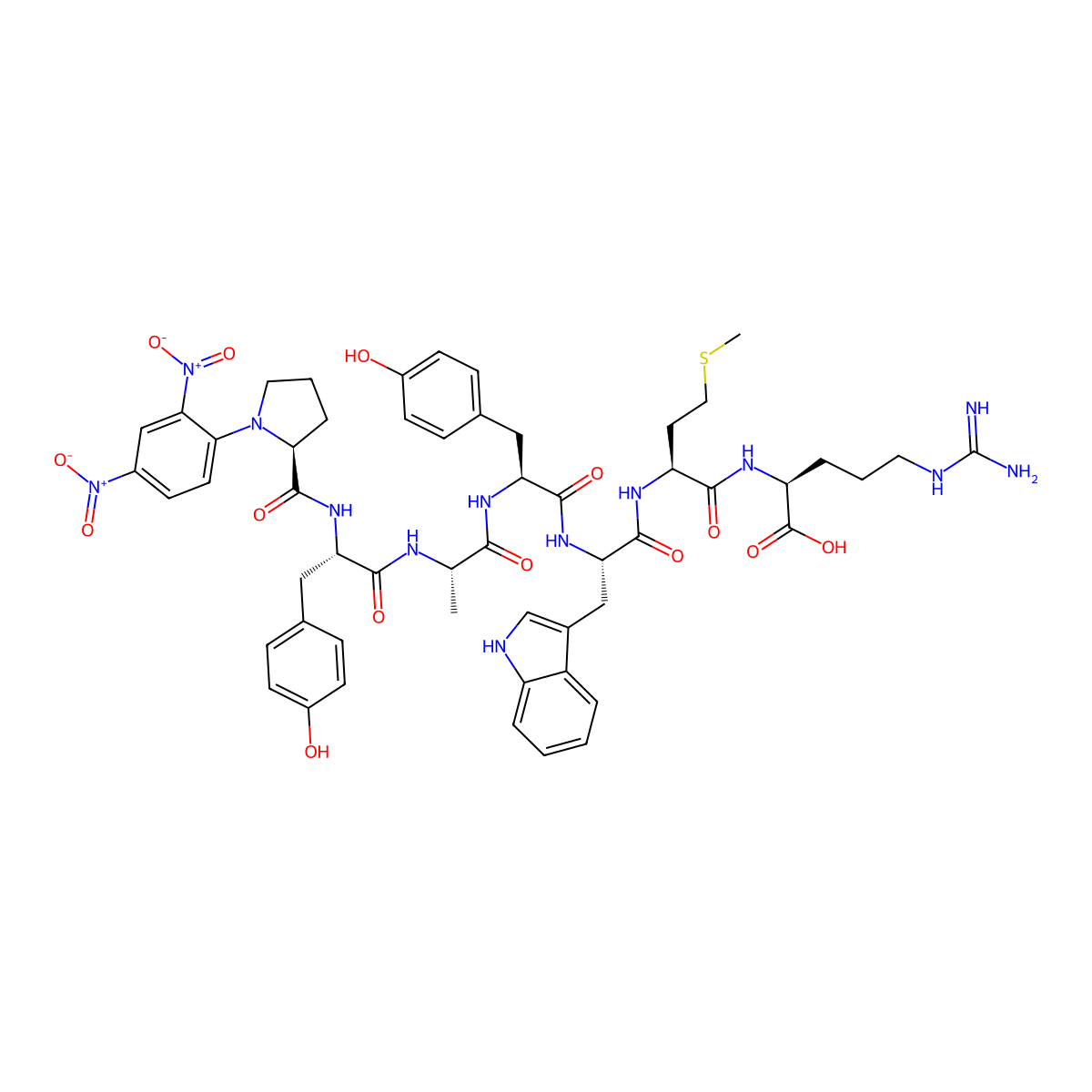 Dnp-PYAYWMR molecular structure, CAS 135662-06-5