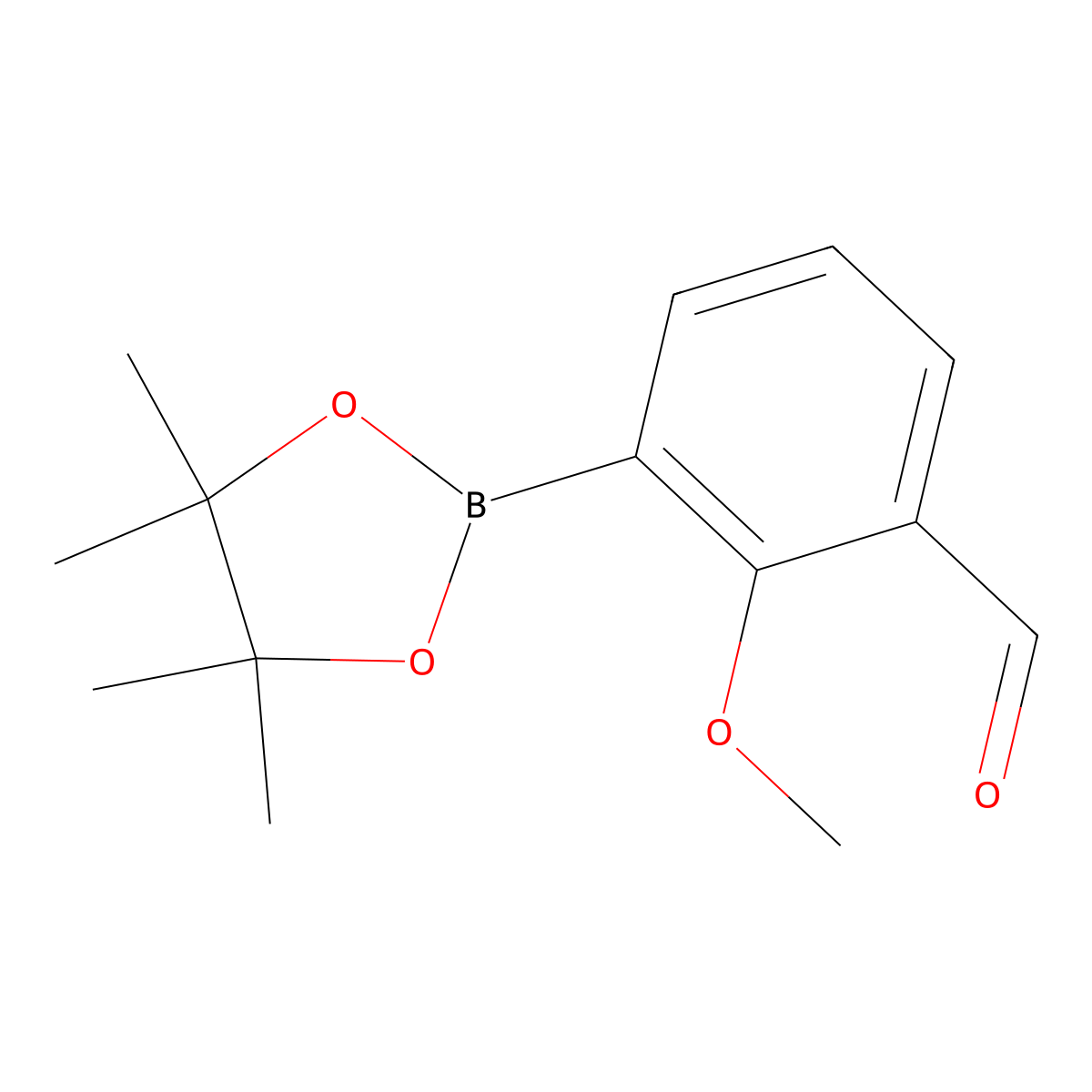 2-Methoxy-3-(4,4,5,5-tetramethyl-1,3,2-dioxaborolan-2-yl)benzaldehyde molecular structure, CAS 1356638-77-1