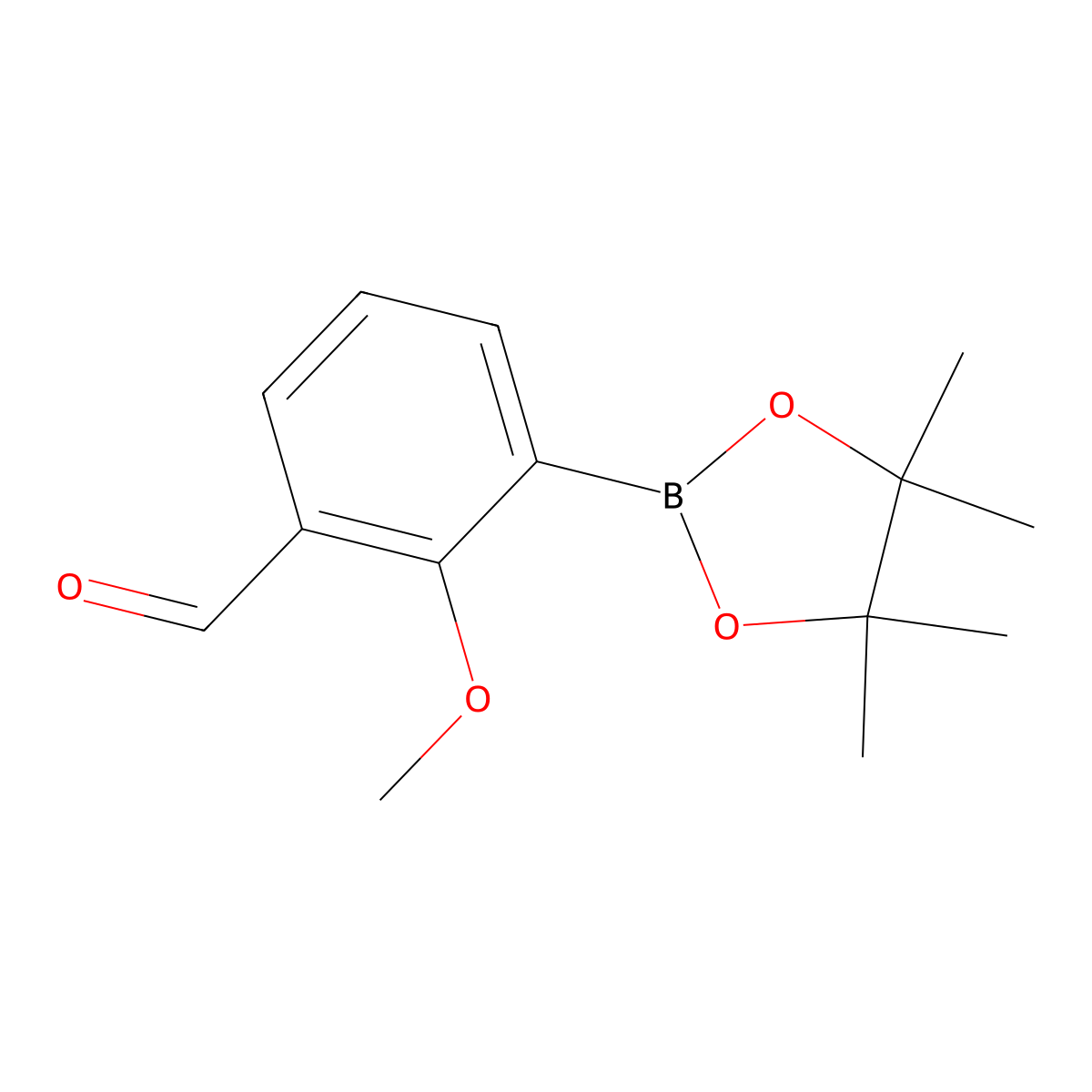 2-Methoxy-3-(4,4,5,5-tetramethyl-1,3,2-dioxaborolan-2-yl)benzaldehyde molecular structure, CAS 1356638-77-1