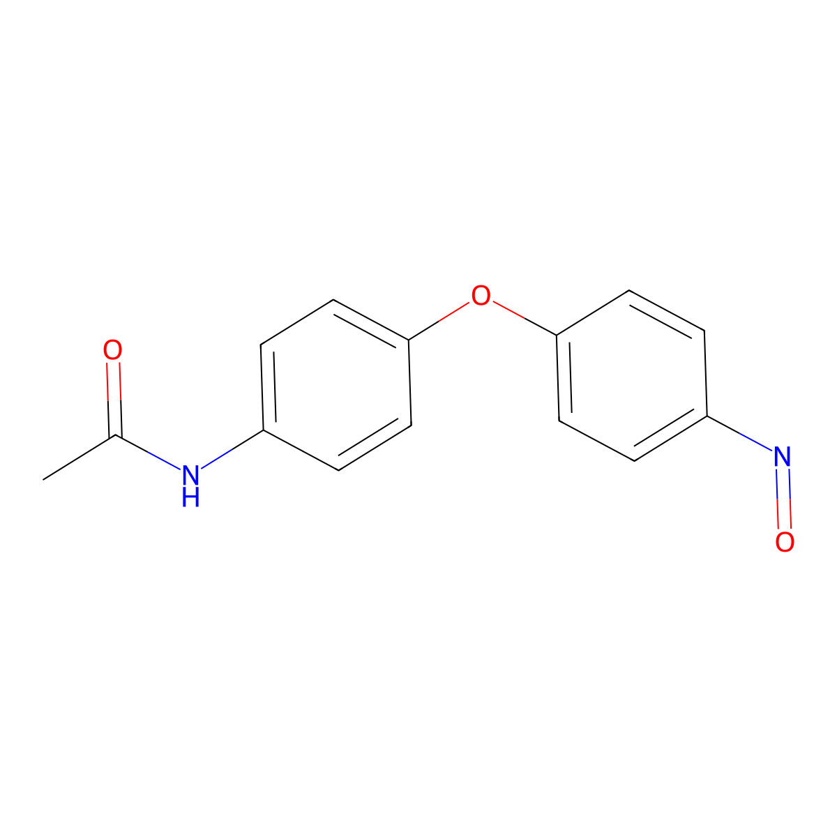 4-Acetamido-4'-nitrosodiphenyl ether molecular structure, CAS 135673-14-2