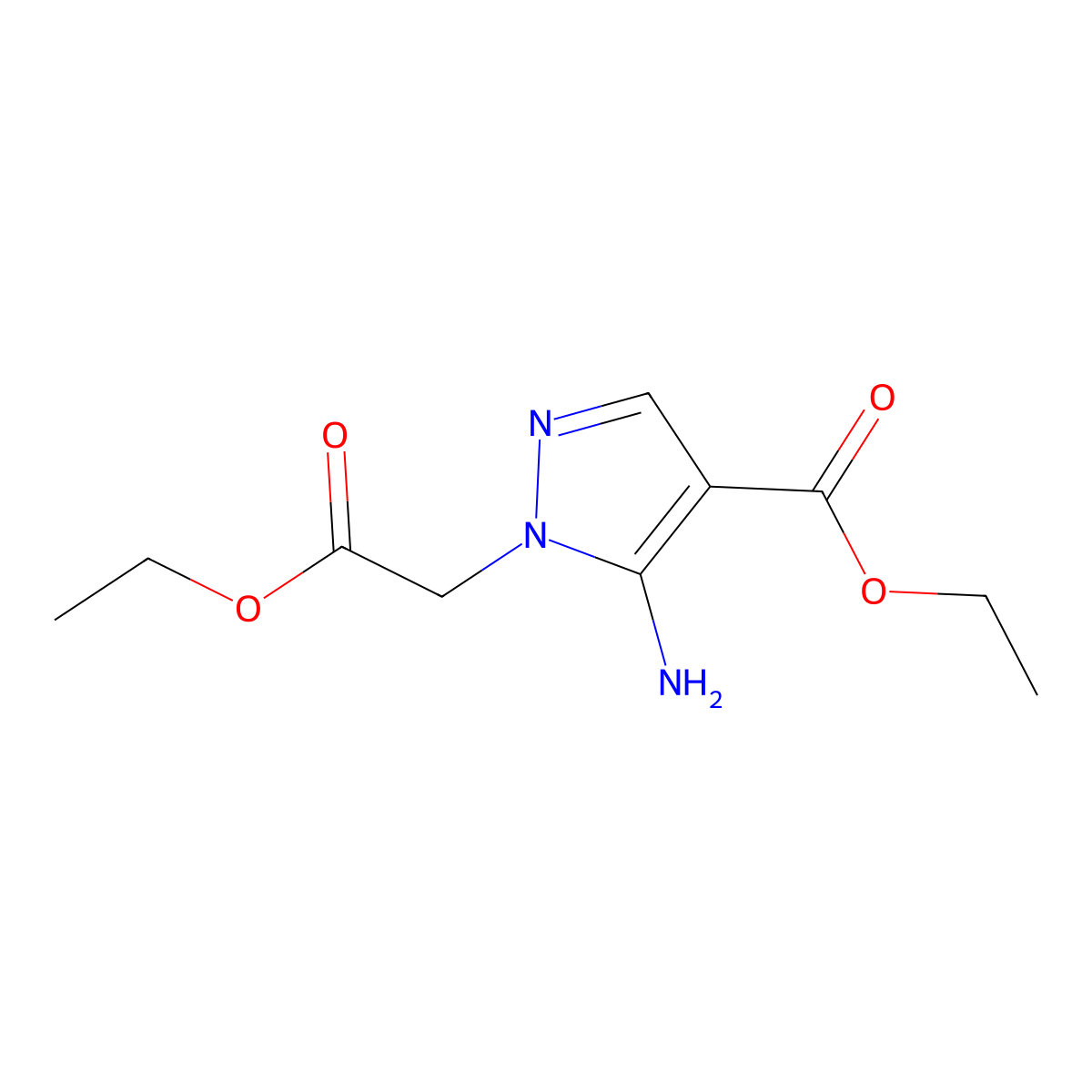ethyl 2-(2-ethoxy-2-oxoethyl)-3-imino-2,3-dihydro-1H-pyrazole-4-carboxylate molecular structure, CAS 1356754-46-5