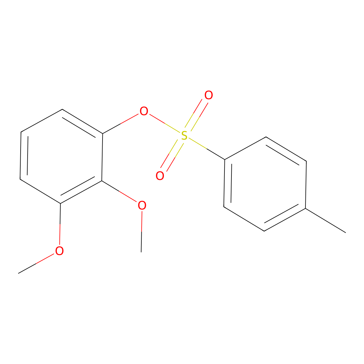2,3-Dimethoxyphenyl 4-methylbenzene-1-sulfonate molecular structure, CAS 135678-65-8