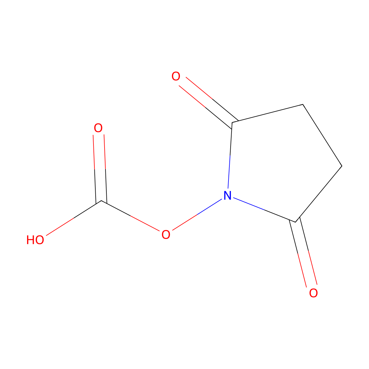 Succinimidyl carbonate molecular structure, CAS 135680-78-3