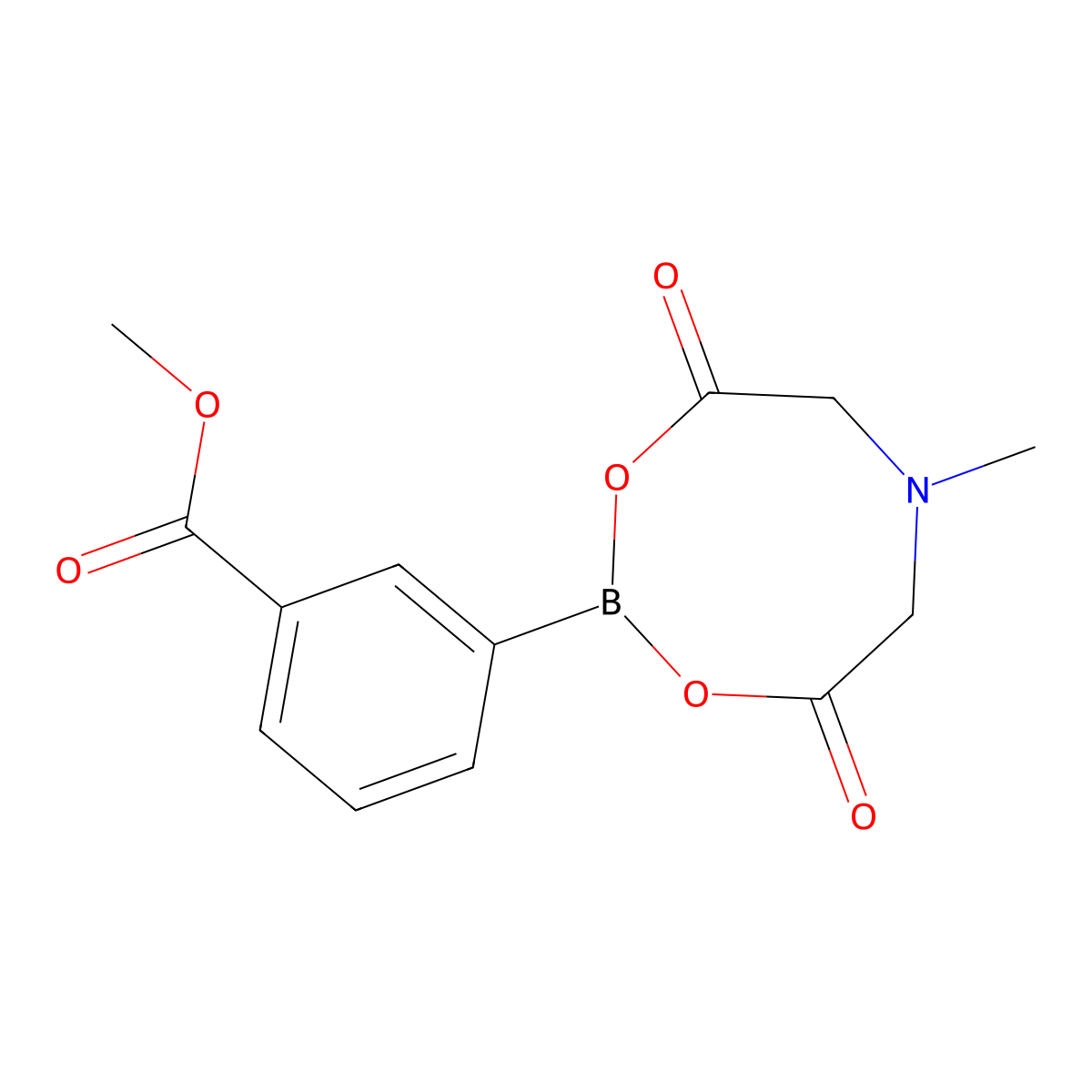3-Methoxycarbonylphenylboronic acid MIDA ester molecular structure, CAS 1356823-24-9