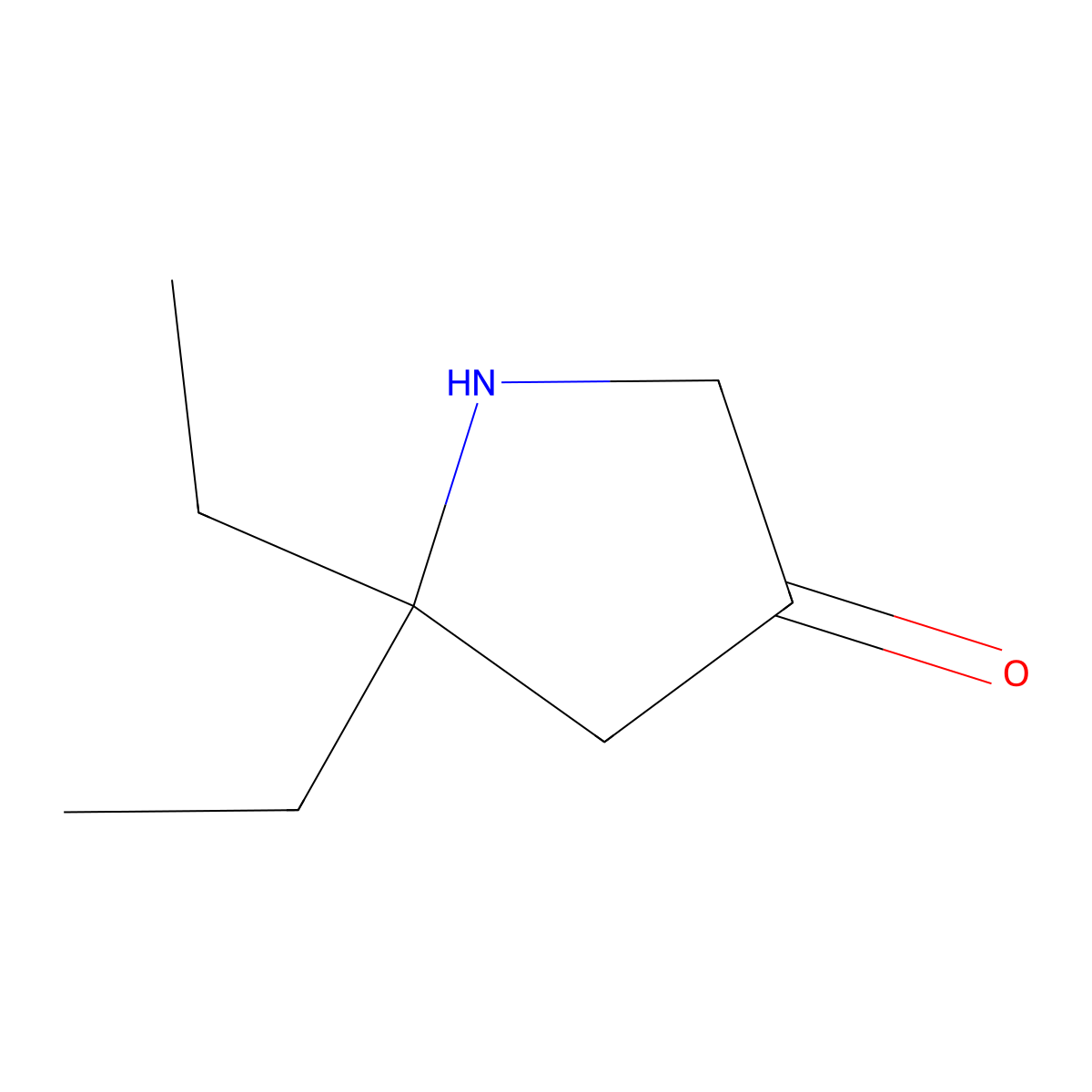 5,5-Diethylpyrrolidin-3-one molecular structure, CAS 1356824-01-5