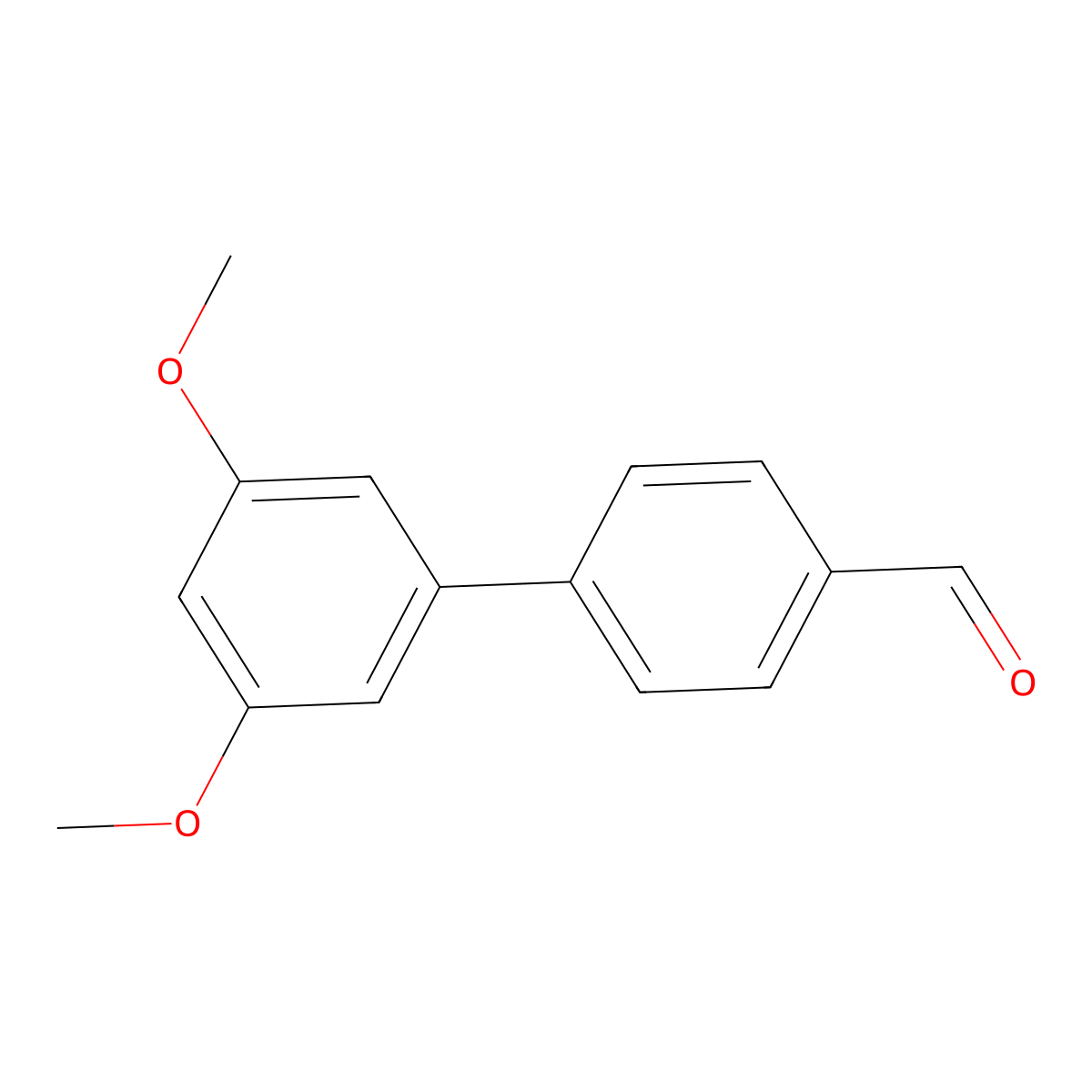 3',5'-Dimethoxy-biphenyl-4-carboxaldehyde molecular structure, CAS 1356826-17-9