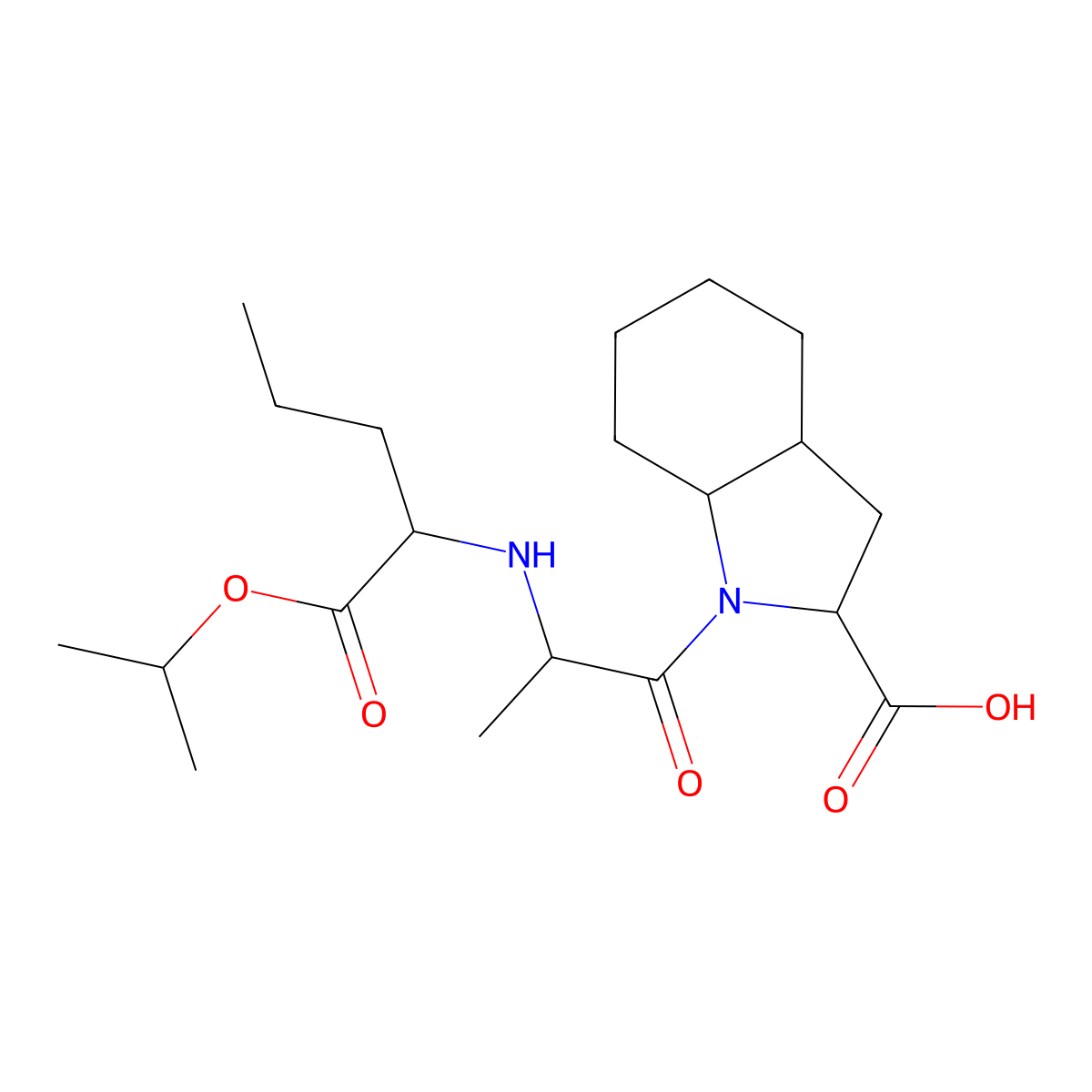 Perindoprilat Isopropyl Ester molecular structure, CAS 1356837-89-2