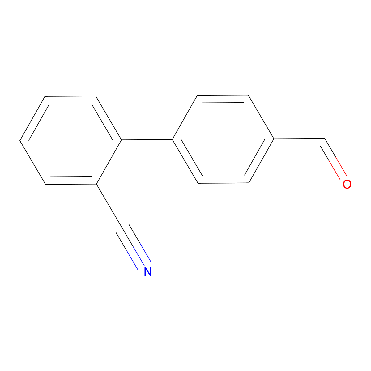 4'-Formyl-[1,1'-biphenyl]-2-carbonitrile molecular structure, CAS 135689-93-9