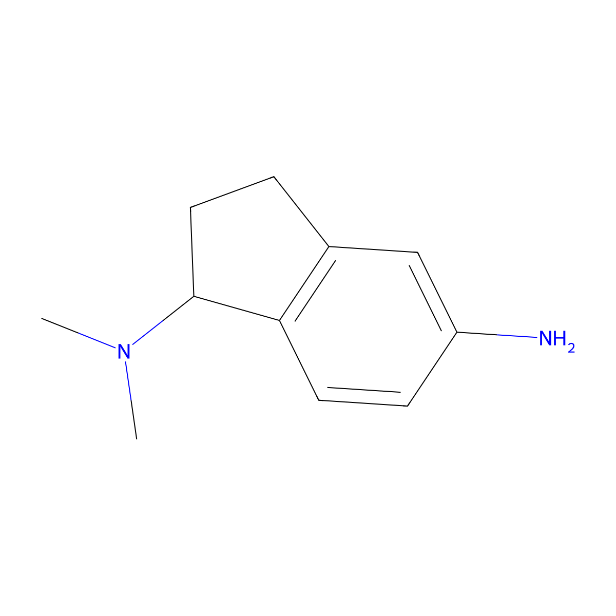 N1,N1-dimethyl-2,3-dihydro-1H-indene-1,5-diamine molecular structure, CAS 1356994-41-6