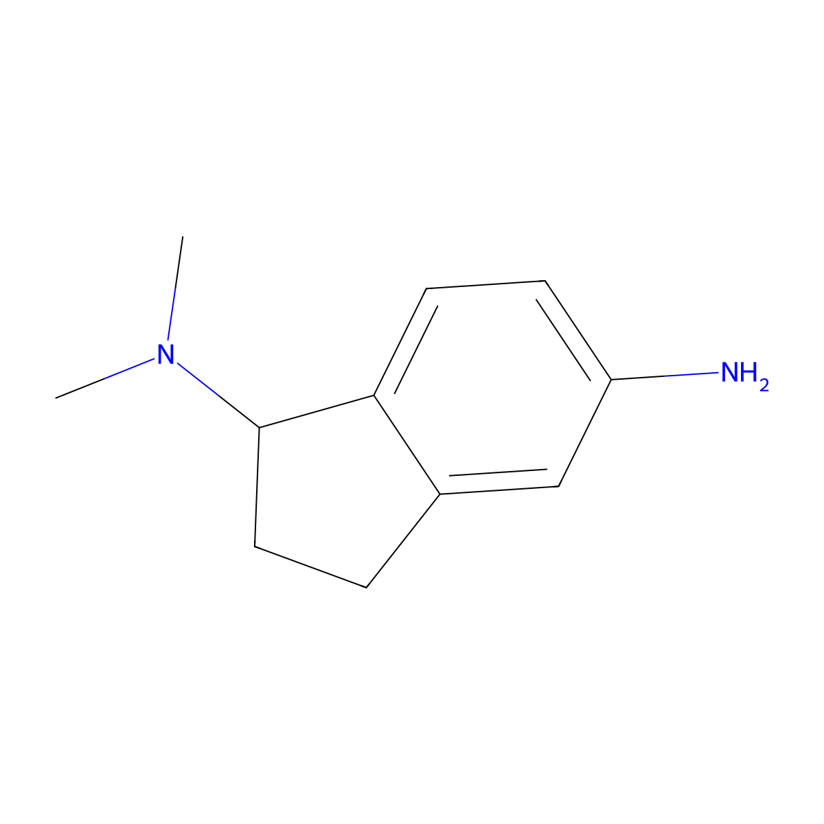 N1,N1-dimethyl-2,3-dihydro-1H-indene-1,5-diamine molecular structure, CAS 1356994-41-6